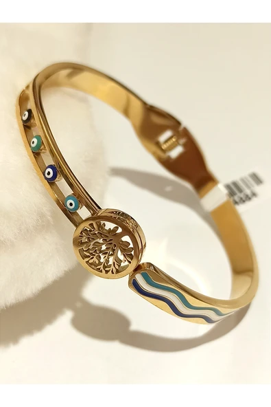 Monalisa Home Gold Renk Lüks Figürlü Gösterişli  Bileklik ürün görseli 1