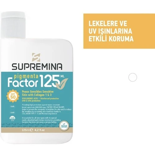Supremina Pigmenta SPF50+ Factor 125ml ürün görseli 1