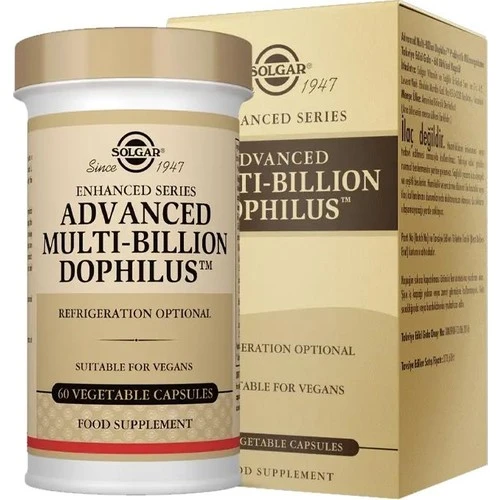 Solgar Advanced Multi-Billion Dophilus 60 Kapsül ürün görseli 1