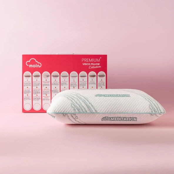 Moln Meditation Visco Yastık Anti-Stress Ortopedik Uyku Yastığı 60x40x15 cm - Resim 2