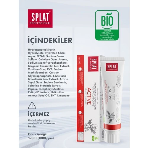 Splat Aktive Diş Macunu 100 Ml - Resim 3