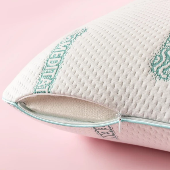 Moln Meditation Visco Yastık Anti-Stress Ortopedik Uyku Yastığı 60x40x15 cm - Resim 6