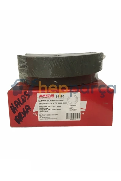 Chevrolet Kalos Arka Fren Kampana Balatası Mga ürün görseli