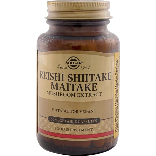 Solgar Reishi Shiitake Maitake Mushroom Extract 50 Kapsül ürün görseli 1