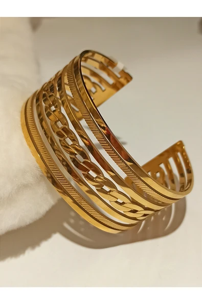 Monalisa Home Gold Renk Lüks Figürlü Gösterişli  Bileklik ürün görseli 1