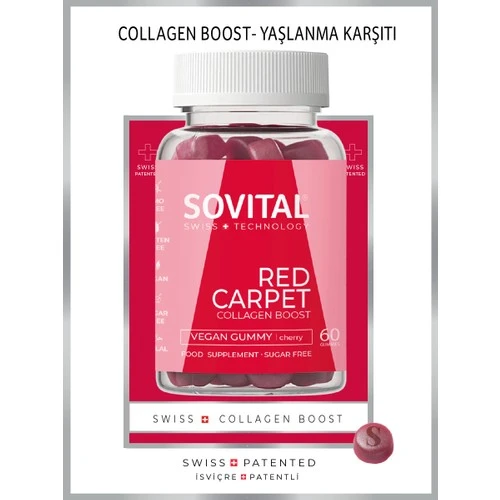 Sovital Red Carpet Yaşlanma Karşıtı Kolajen 60 Tablet ürün görseli