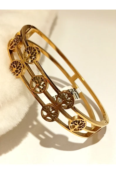 Monalisa Home Gold Renk Lüks Figürlü Gösterişli  Bileklik ürün görseli 1