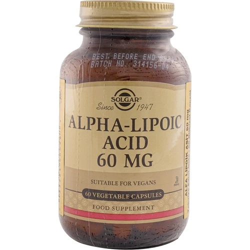 Solgar Alpha Lipo Acid 60 mg 60 Kapsül ürün görseli