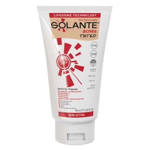 Solante Acnes Tinted Losyon SPF50+ 50 ml ürün görseli