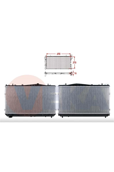 Chevrolet Lacetti Manuel Su Radyatörü Brazing Ithal ürün görseli