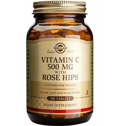 Solgar Vitamin C with Rose Hips 500 mg 100 Tablet ürün görseli 1
