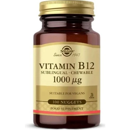 Solgar Vitamin B12 1000 mcg 100 Tablet ürün görseli