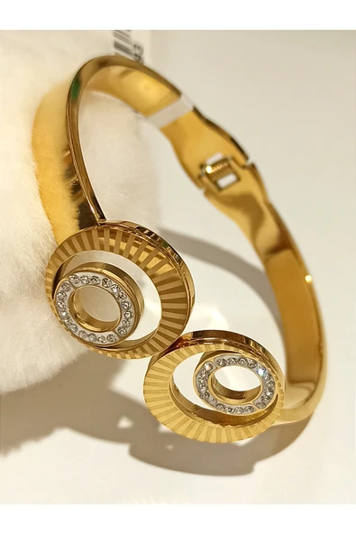 Monalisa Home Gold Renk Lüks Figürlü Gösterişli  Bileklik ürün görseli 1