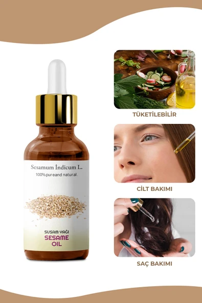 PROCLİS %100 Doğal Soğuk Sıkım Sabit Susam Yağı, Sesame Oil, 50 ml - 4