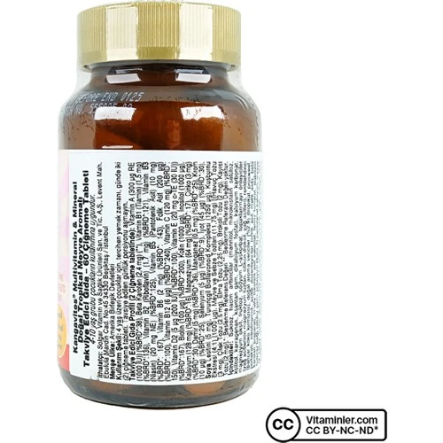 Solgar Kangavites Multivitamin  Mineral 60 Tablet - Resim 3
