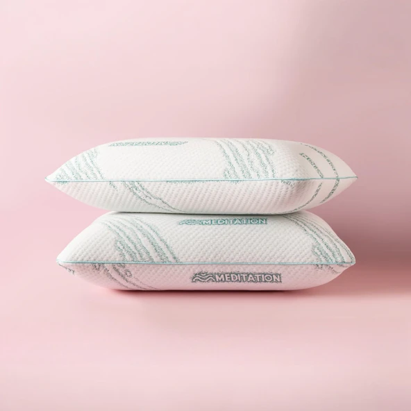 Moln Meditation Visco Yastık Anti-Stress Ortopedik Uyku Yastığı 60x40x15 cm - Resim 3