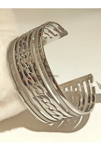 Monalisa Home Gümüş Renk Lüks Figürlü Gösterişli  Bileklik ürün görseli 1