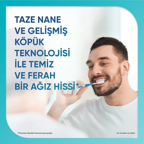 Sensodyne Promine Diş Macunu Aktif Diş Minesi Kalkanı Nane Ferahlığı Beyazlatıcı Diş Macunu 75 ml - Resim 4