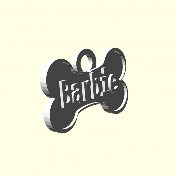 Barbie Tasmalık Künye Tag Kedi Köpek Evcil Hayvana İsme Özel Üretim İsimlik Hediyelik Organik Plastik - 8