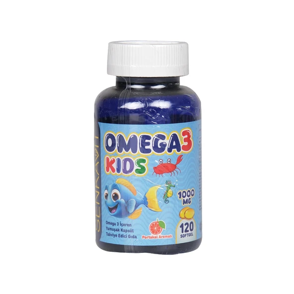 Senkavit Omega 3 For Kids Portakal Aromalı 120li Softjel ürün görseli