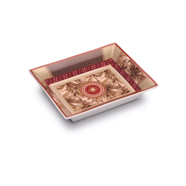 Pozzi Milano Living Porselen Dekoratif Tabak 19,5 x 15,5 cm - 2