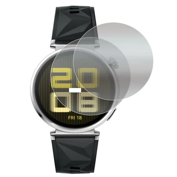 Huawei Watch GT 6 41MM Uyumlu 3 Adet Şeffaf Ultra koruyucu Nano Jelatin - Resim 2