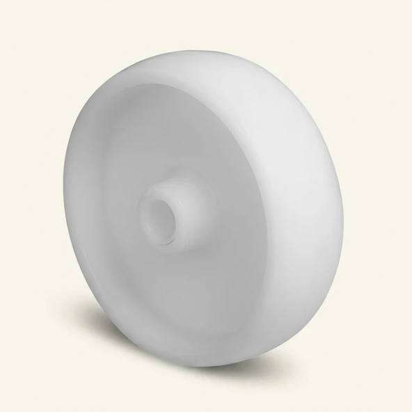 Yedek Teker Beyaz 100x35 mm Dayanıklı Sanayi Tipi Ekipman Tekerleği - Resim 4