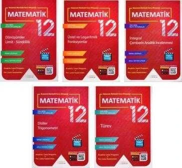 Kazanım Merkezli Soru Kitapçığı Matematik 12 - 5 Kitap Takım / Örnek Çözümlü - Akıllı Tahtaya Uygun " Anadolu Lisesi Programı + Fen Lisesi Kazanımları ürün görseli 1
