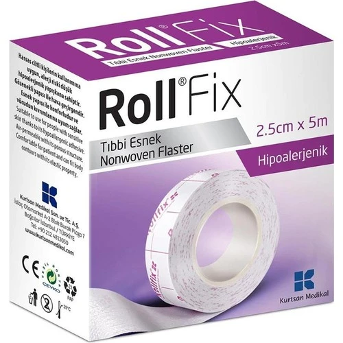 Roll Fix Esnek Nonwoven Tıbbi Flaster 2,5 cm x 10 m ürün görseli