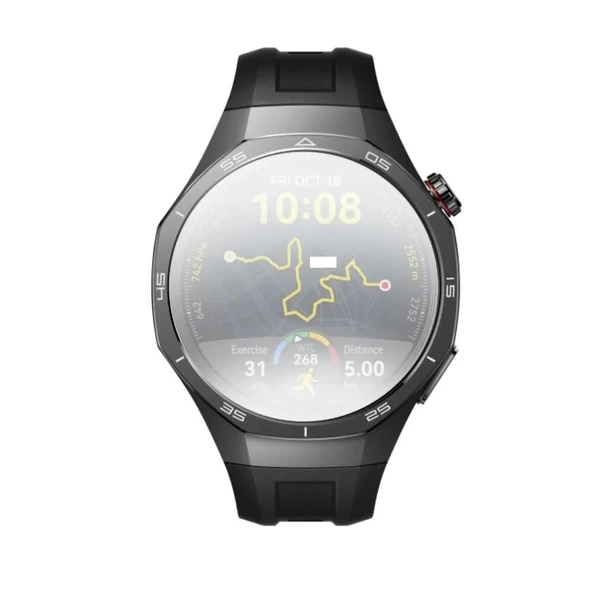 Huawei Watch GT 6 46MM Uyumlu 3 Adet Şeffaf Ultra koruyucu Nano Jelatin - Resim 6