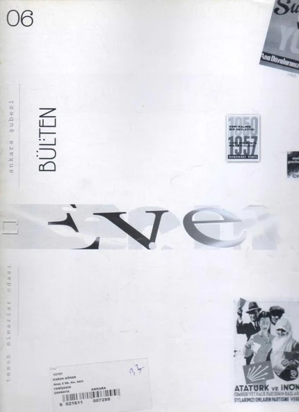 TMMOB Ankara Şubesi Bülten Kasım 2002 Sayı: 06 ürün görseli 1