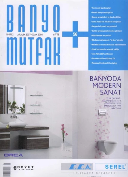 Banyo Mutfak Dergisi Aralık 2007  - Ocak - 2008 - 56 ürün görseli 1