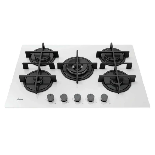 Hoover HVG74C3W 5 Gözlü Döküm Izgara Ankastre Ocak Beyaz - 2