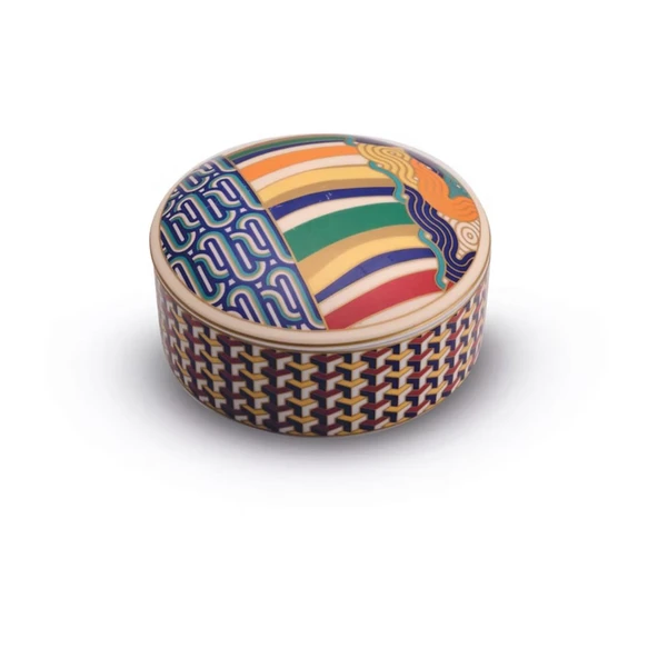 Pozzi Milano Living Porselen Kapaklı Kutu 13 x 6,5 cm ürün görseli