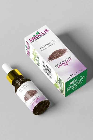 PROCLİS %100 Doğal Soğuk Sıkım Sabit Üzüm Çekirdeği Yağı, Grape Seed Oil, 50 ml - 2