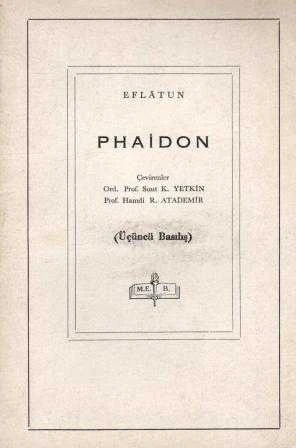 Phaidon / Suut Kemal Yetkin ve Hamdi Ragıp Atademir Çevirisi - 1963 Yılı Üçüncü Baskısı ürün görseli 1