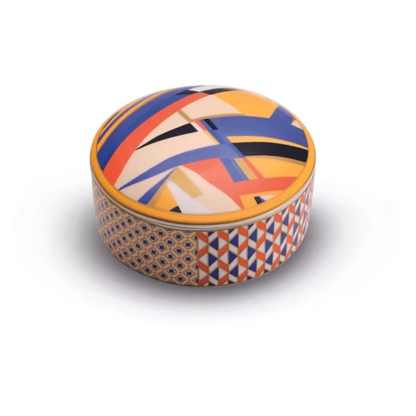 Pozzi Milano Living Porselen Kapaklı Kutu 13 x 6,5 cm ürün görseli