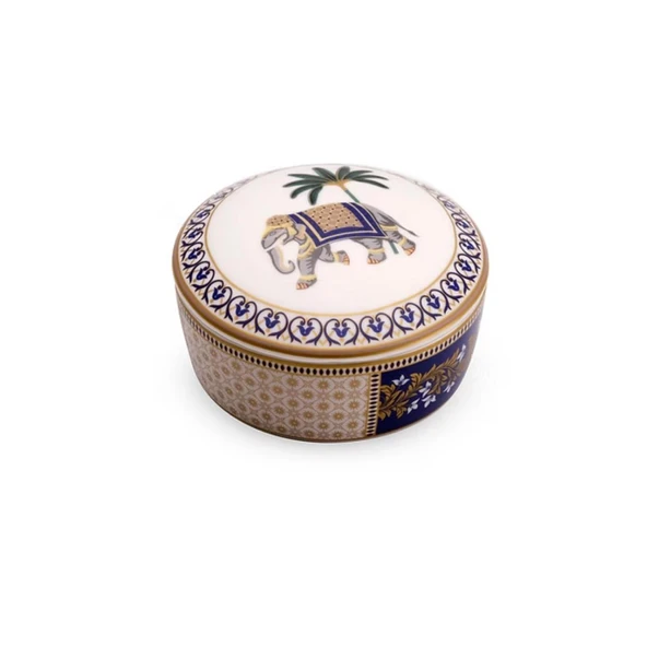 Pozzi Milano Living Porselen Kapaklı Kutu 10 x 5,5 cm - Resim 2