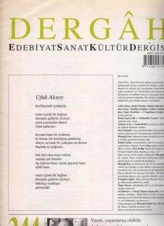 Dergah Aylık Edebiyat Sanat Kültür Dergisi + Özel Eki İle Birlikte "Yazan, Yaşamamış Olabilir. Anlayan, Mutlaka Yaşamıştır!" / Yıl: 2018 Sayı: 344 Cilt: XXIX ürün görseli 1