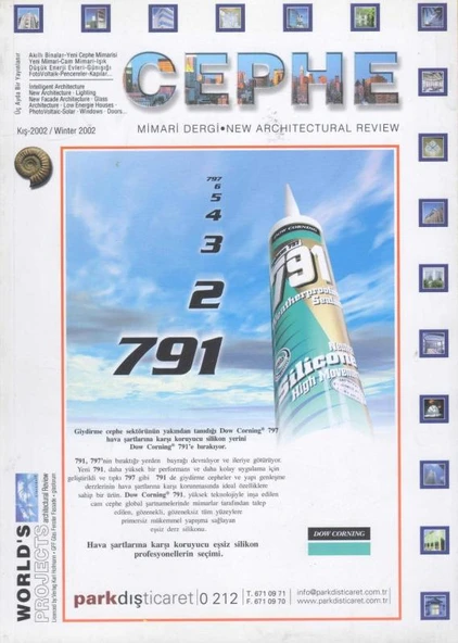 Cephe Mimari Dergi Yıl: Kış 2002 ürün görseli 1