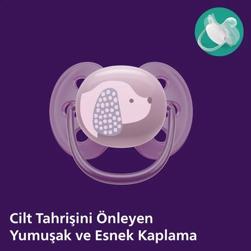 Avent Emzik Scf091/18 Ultra Yumuşak Emzik 6-18 Ay 2Li Kız*6 - Resim 5