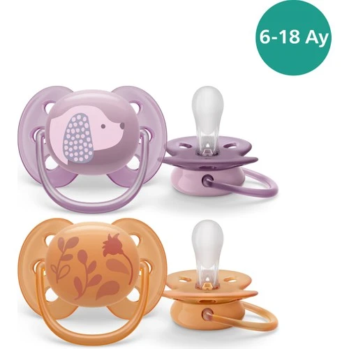 Avent Emzik Scf091/18 Ultra Yumuşak Emzik 6-18 Ay 2Li Kız*6 ürün görseli
