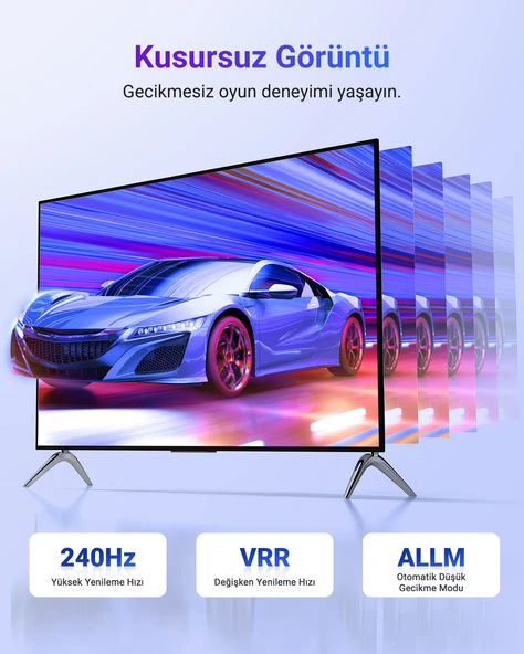 UGREEN 8K HDMI Görüntü Aktarma Kablosu, 5 Metre, 40182 - Resim 3