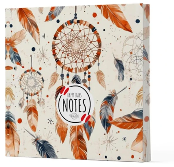 Tüy 5 - Çizgisiz Yan Boyamalı Defter ürün görseli 1