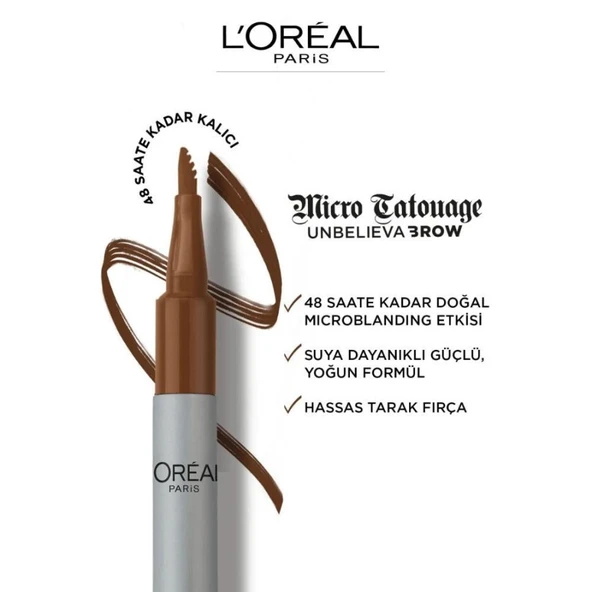 Loreal Paris Micro Tatouage Unbelieva Brow Kaş Kalemi No: 108 ürün görseli