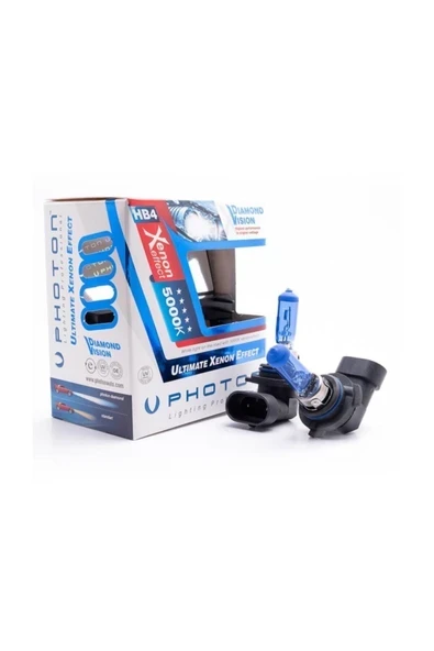 Photon Ampul Xenon Xen Vision HB4 9006 12V 55W (2 Adet) Takım - 1