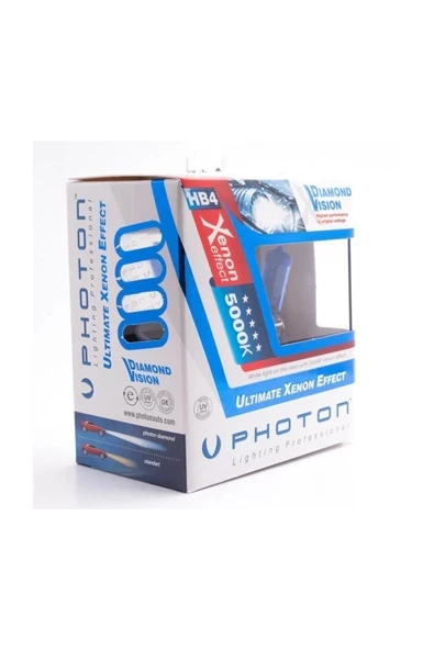 Photon Ampul Xenon Xen Vision HB4 9006 12V 55W (2 Adet) Takım - 3