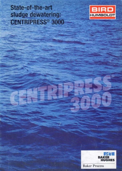 State-of-tge-att Slufge Dewatering: CENTRIPTRSS 3000 - Kuşe Kağıda, Renkli, Resimli, İlk Baskısı ürün görseli 1