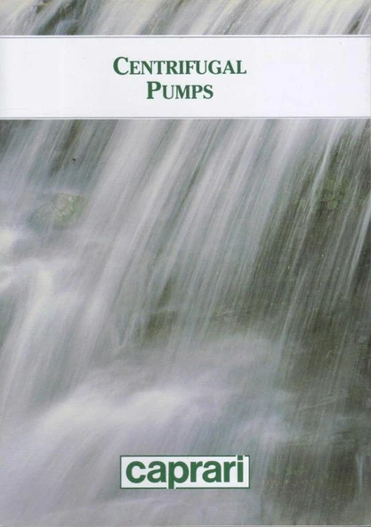 Caprari Centrifugal Pumps - Kuşe Kağıda, Renkli, Resimli, İlk Baskısı ürün görseli 1