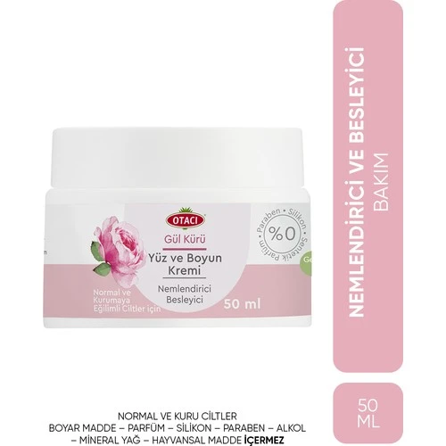 Otacı Gül Kürü Yüz ve Boyun Kremi 50 ml ürün görseli